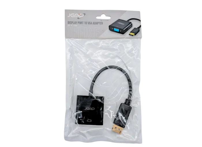 CABLE ADAPTADOR JEMIP OFFICE DP MACHO A VGA HEMBRA - Image 2