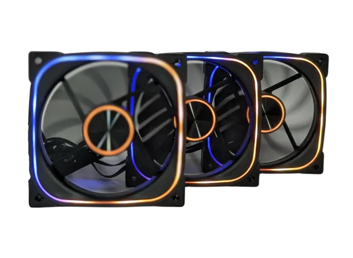 VENTILADOR JEMIP RAGE 2.0 KIT 3 EN 1+HUB+CONTROL REMOTO 3x12CM - Image 4