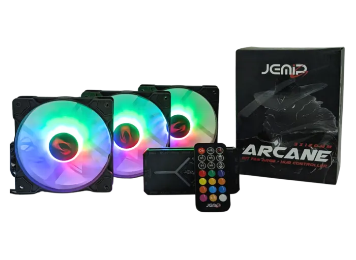 VENTILADOR JEMIP ARCANE KIT 3 EN 1+HUB+CONTROL REMOTO - Image 2