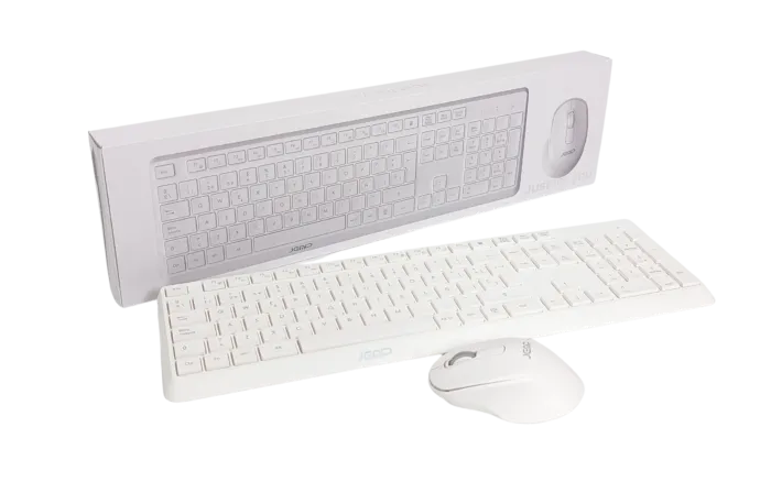 COMBO TECLADO + MOUSE WIRELESS JEMIP AVANT-GARDE BLANCO - Image 2