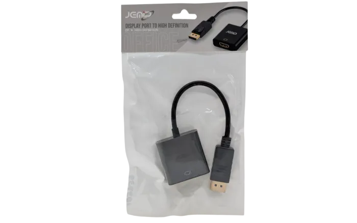 CABLE ADAPTADOR JEMIP OFFICE - DP MACHO A HDMI HEMBRA - Image 2