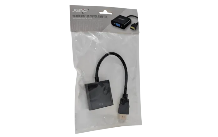 CABLE ADAPTADOR JEMIP OFFICE - HDMI MACHO A VGA HEMBRA - Image 2
