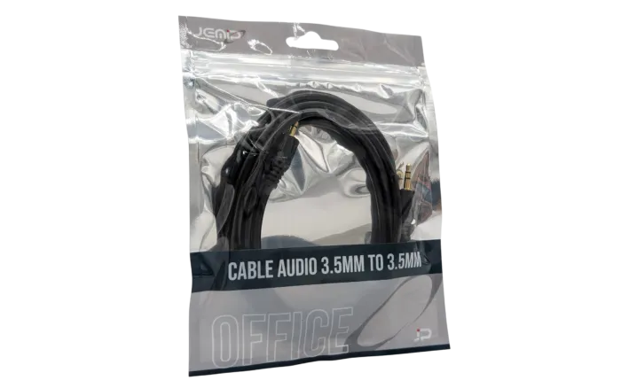 CABLE JEMIP OFFICE - DE AUDIO 3.5MM MACHO A 3.5MM MACHO 1.5MT - Image 2