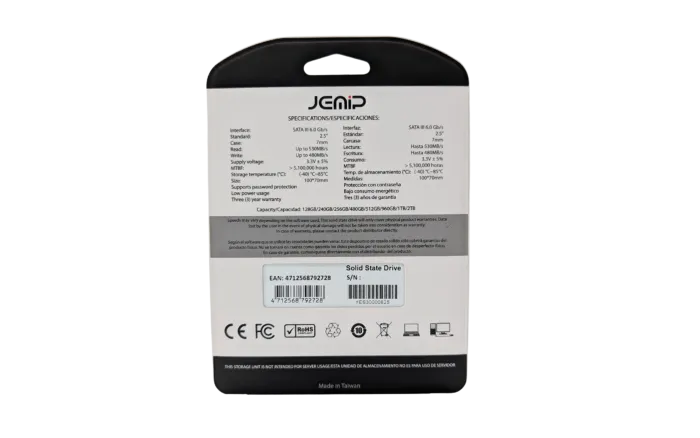 SSD JEMIP 1TB 2.5" SATA 3 - Image 2