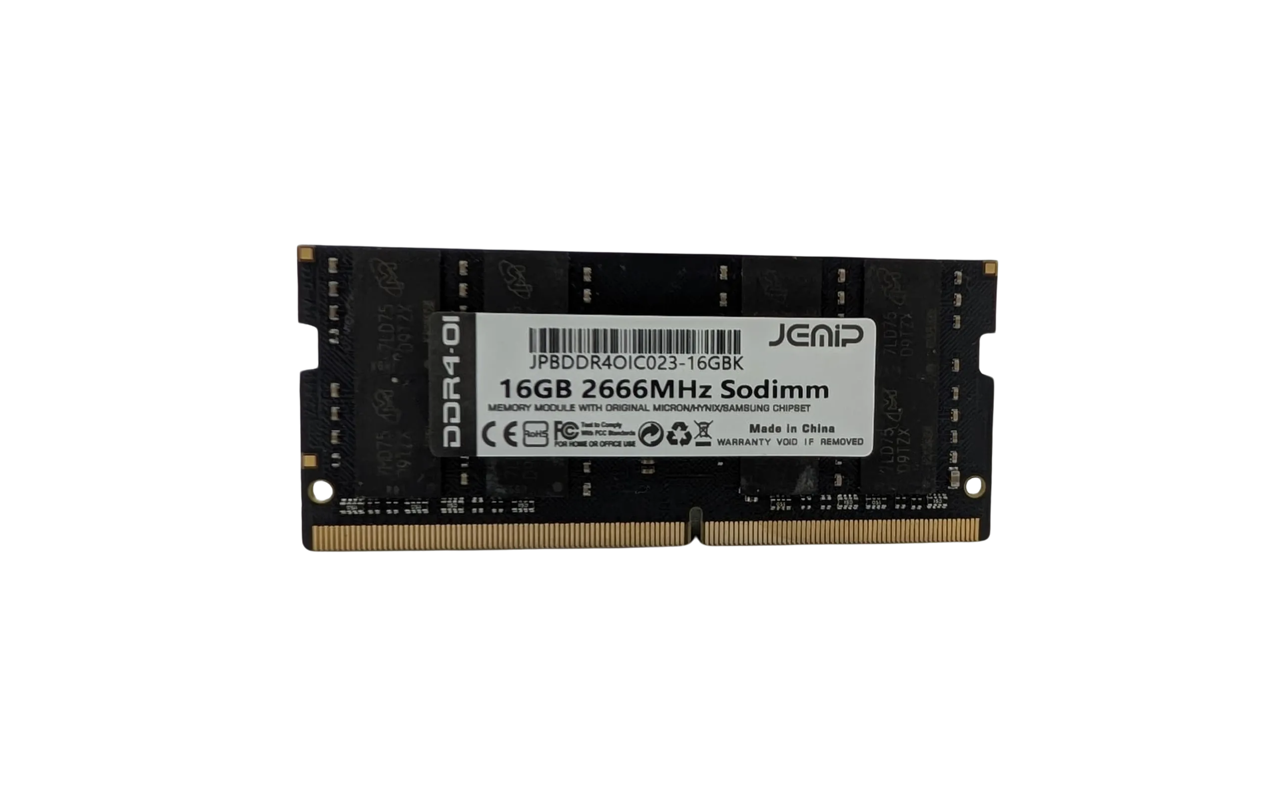 COD-103695-JP16G4S2666-1.png MEMORIA RAM JEMIP BASIC 16GB DDR4 2666MHz SODIMM - Image 1