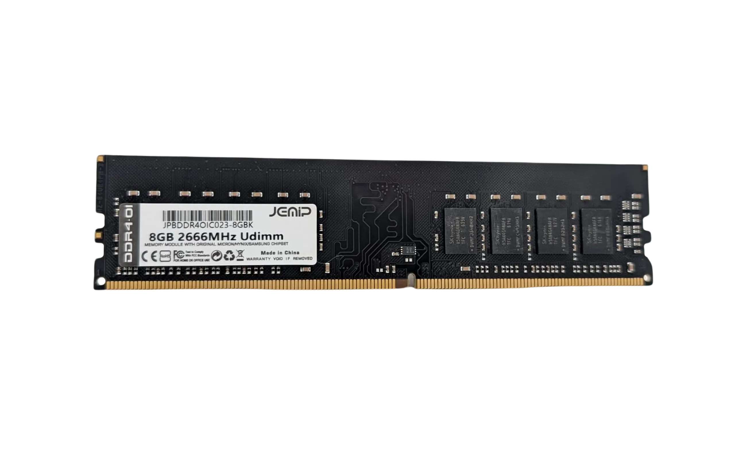 COD-103696-8GB-2666-INTEL-BULK.png MEMORIA RAM JEMIP BASIC 8GB DDR4 2666MHz UDIMM - Image 1