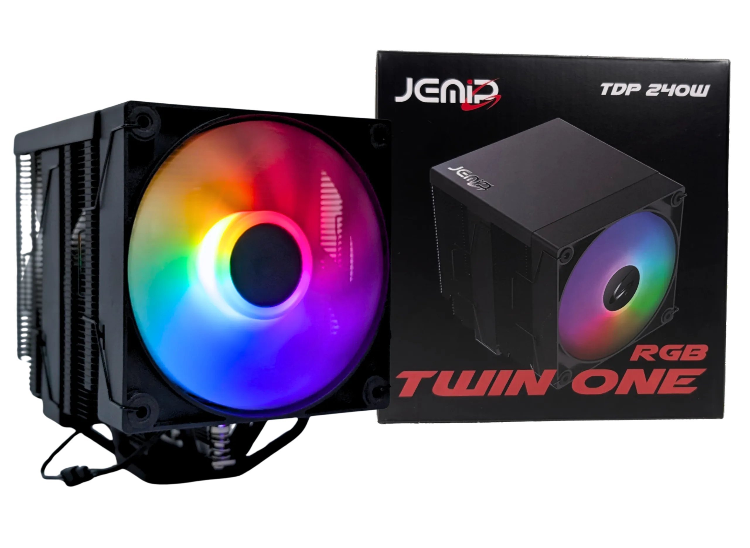 104489 CPU COOLER JEMIP GAMING TWIN ONE RGB - Image 1