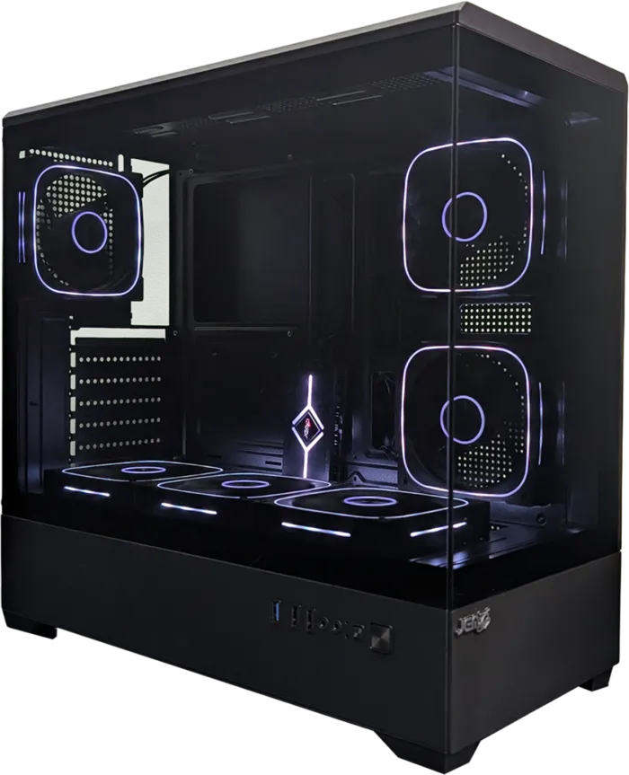 CASE JEMIP GAMING REACTOR BLACK - Image 2